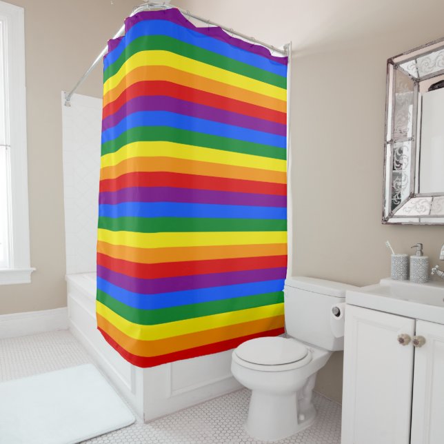 Cortina Para Box LGBTQ+ Rainbow Flag Stripes for Pride Month -  (In Situ)