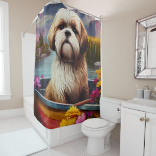 Cortina Para Box Lhasa Apso em uma Canoa: Uma Aventura Cênica