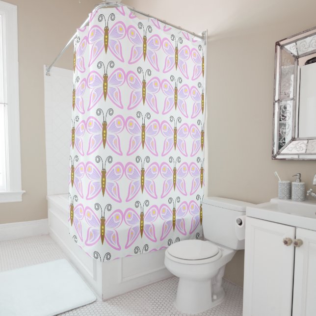 Cortina Para Box Lilac Butterfly (In Situ)