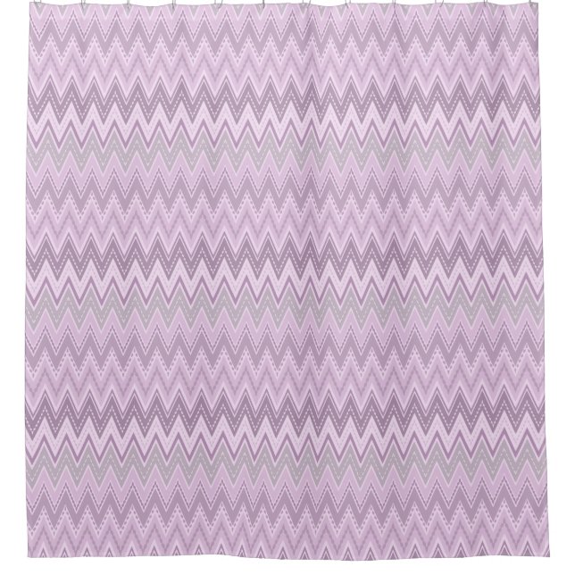 Cortina Para Box Lilac, rosa, zigzag (Frente)