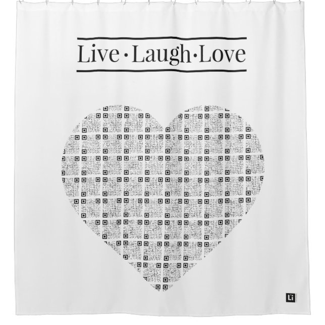 Cortina Para Box Lil'Inspirations #5 - Live, Laugh, Love (Frente)