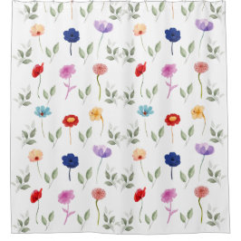 Cortina Para Box Linda Aquarela Floral