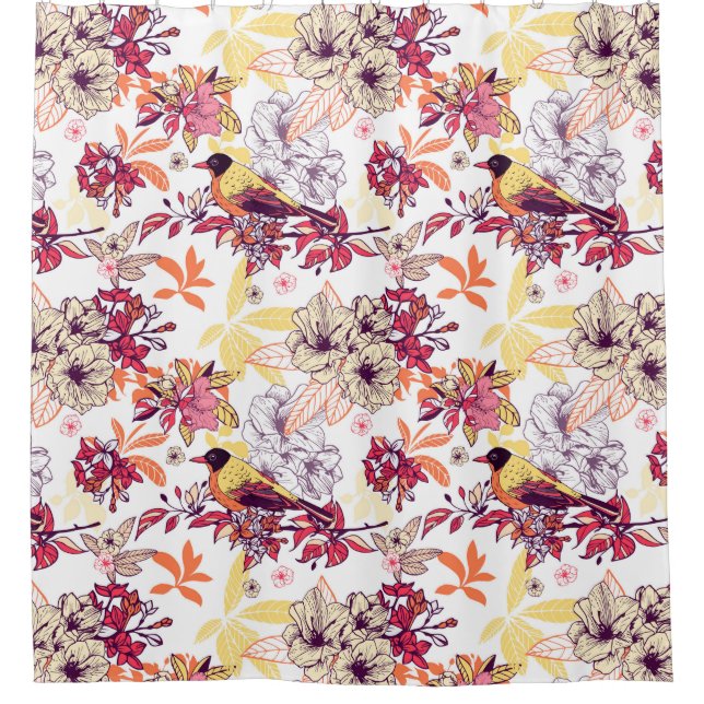 Cortina Para Box Linda Floral (Frente)