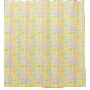 Cortina Para Box Lindo padrão de Páscoa/primavera