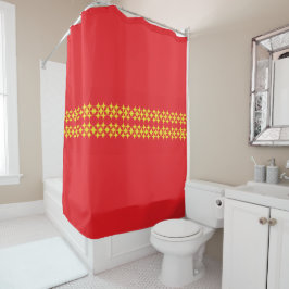 Cortina Para Box Lines of Stars Shower Curtain