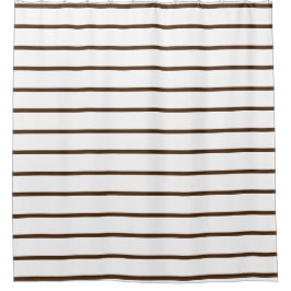 Cortina Para Box Linhas finas castanhas stripes Padrão