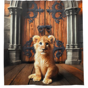 Cortina Para Box Lion Art