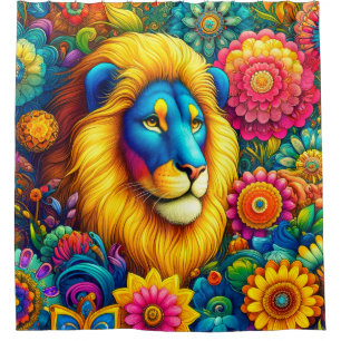 Cortina Para Box Lion Art