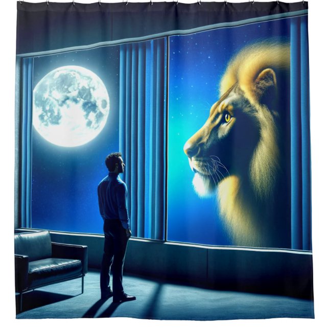 Cortina Para Box Lion Art (Frente)