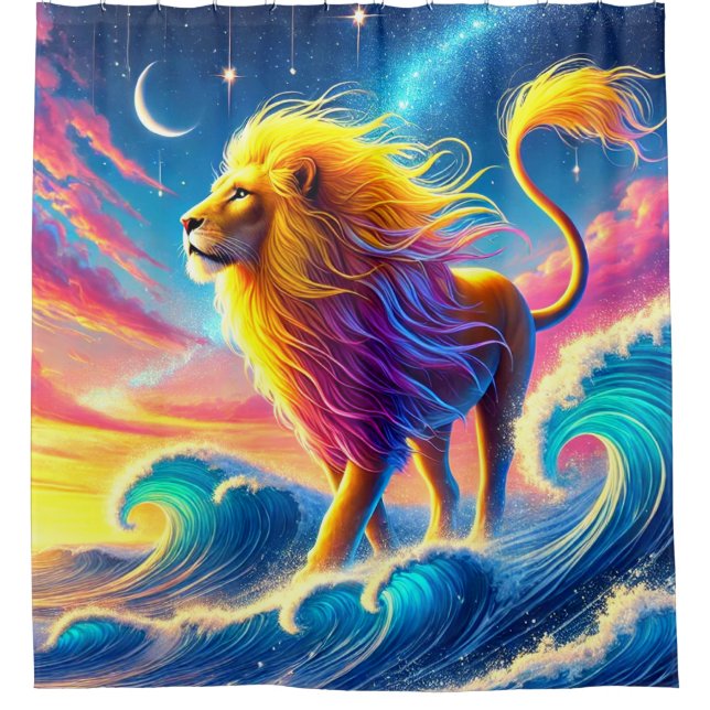 Cortina Para Box Lion Art (Frente)