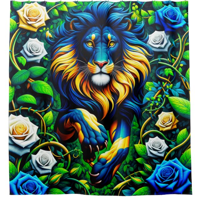 Cortina Para Box Lion Art (Frente)