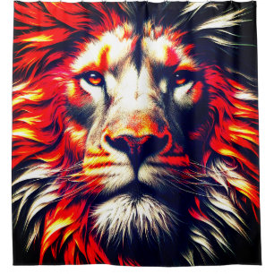 Cortina Para Box Lion Art