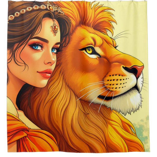 Cortina Para Box Lion e Lady (Frente)