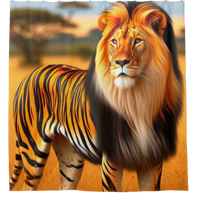 Cortina Para Box Lion Tiger (Frente)