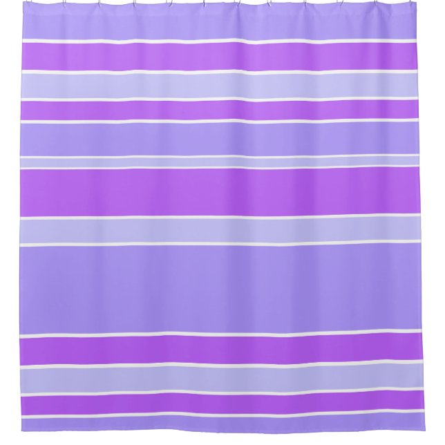 Cortina Para Box Listras violetas (Frente)