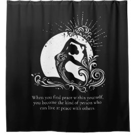 Cortina Para Box Logotipo de ganha preto branco-rei, com uma perna,