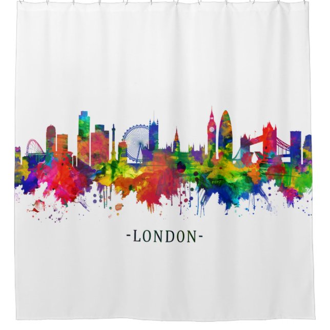 Cortina Para Box London England Skyline (Frente)