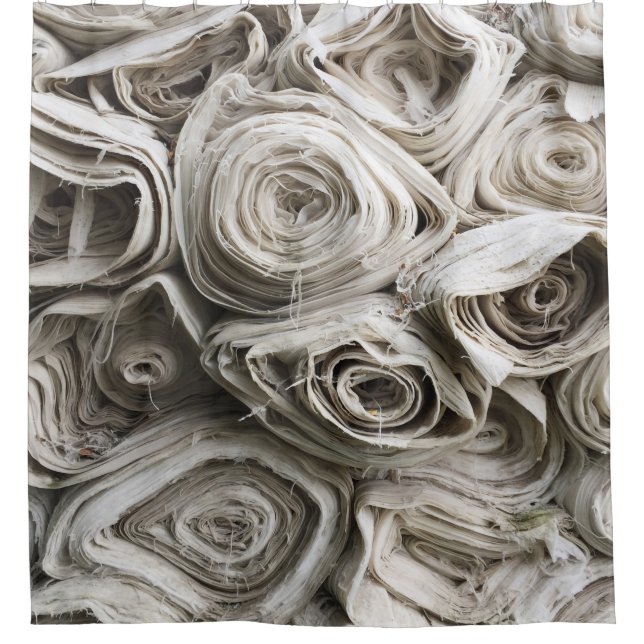 Cortina Para Box Lote têxtil branco (Frente)