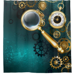 Cortina Para Box Lupa no estilo Steampunk