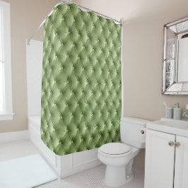 Cortina Para Box Luxury Glam Sage Green Faux Velvet