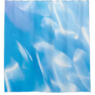 Cortina Para Box Luzes brilhantes de abstrato sobre fundo azul. Red