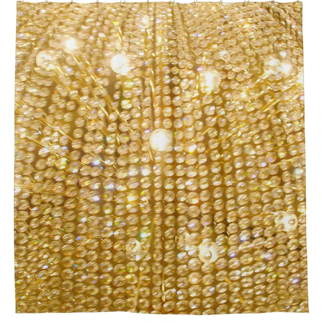 Cortina Para Box Luzes cintilantes e ouros (Frente)