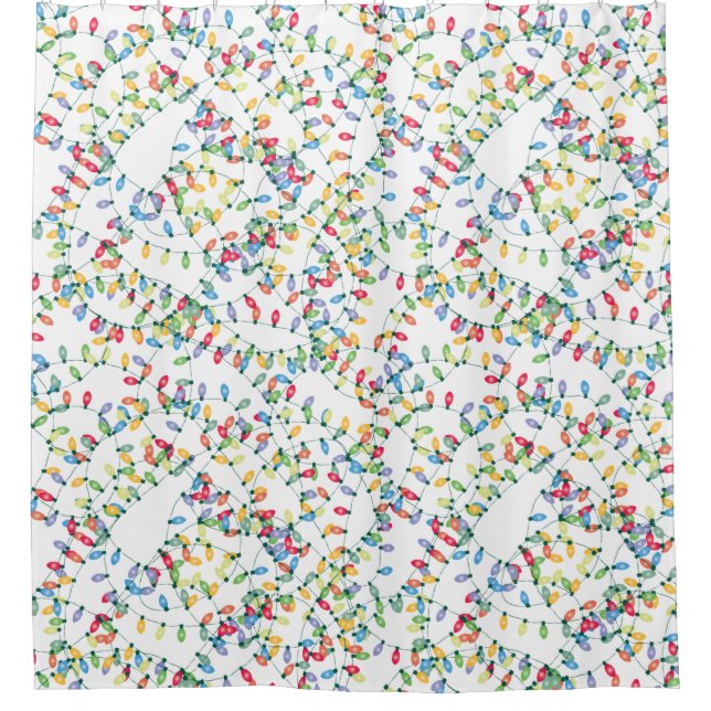 Cortina Para Box Luzes de Natal Tangidas (Frente)