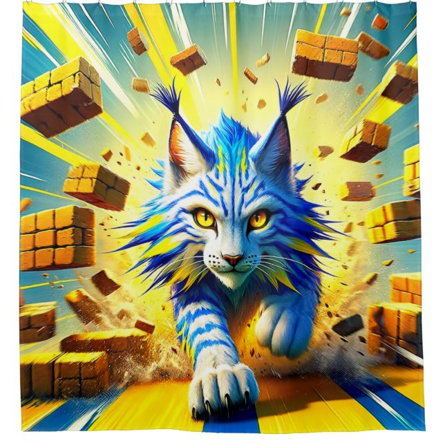 Cortina Para Box Lynx Trabalho de arte (Frente)