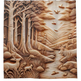 Cortina Para Box Madeira