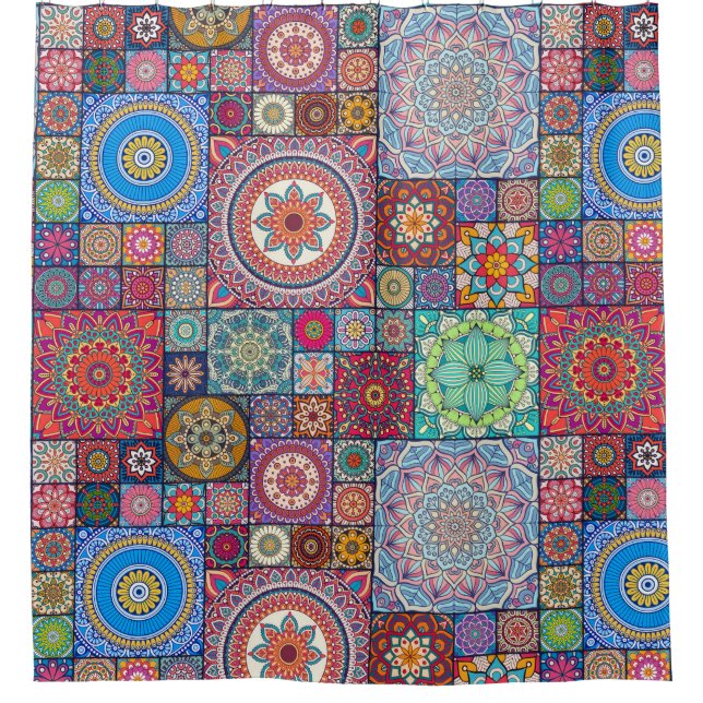 Cortina Para Box Mandala Pattern (Frente)