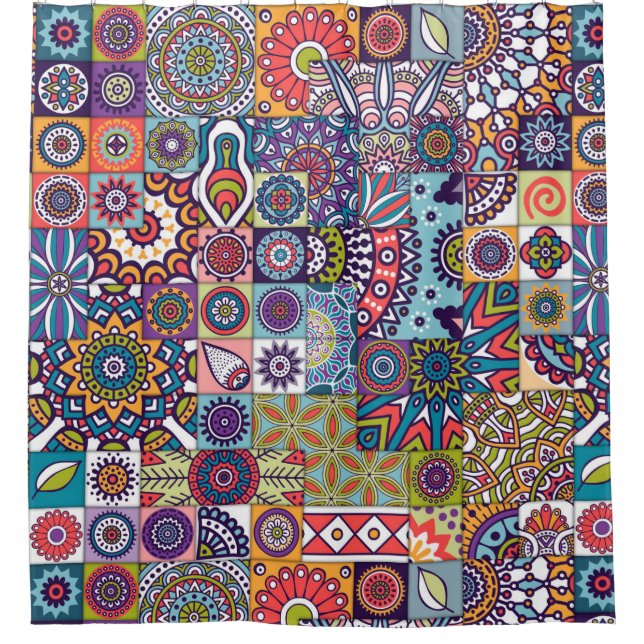 Cortina Para Box Mandala Pattern (Frente)