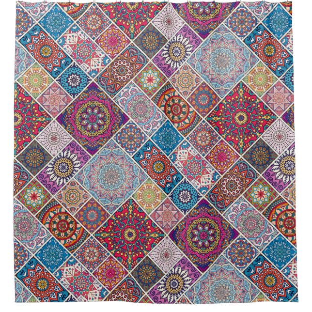 Cortina Para Box Mandala Pattern (Frente)