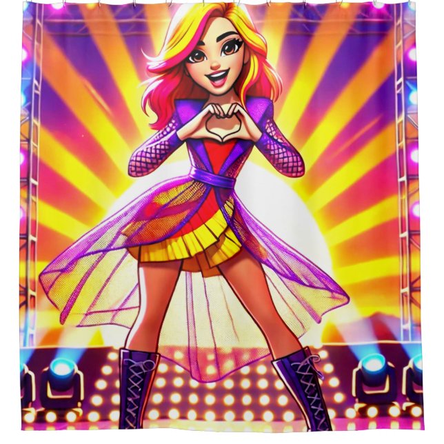 Cortina Para Box Mãos do Coração (Frente)