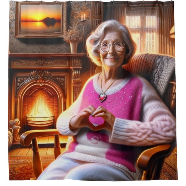 Cortina Para Box Mãos do Coração (Frente)