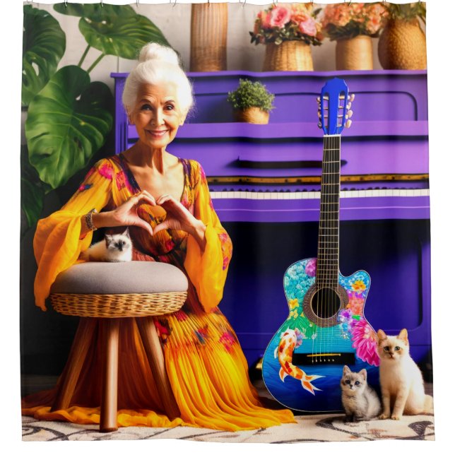 Cortina Para Box Mãos do Coração (Frente)