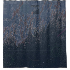 Cortina Para Box Mapa das Costas Náuticas do Maine, na costa