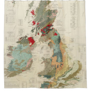 Cortina Para Box Mapa Geological, palaeontological composto