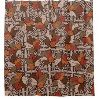 Cortina Para Box Maple Deixa Padrão De Flor De Quatro Dedos