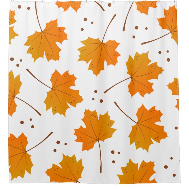 Cortina Para Box Maple Mirth: Folhas de outono de Cartoon (Frente)