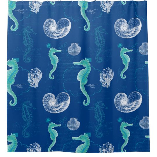 Get Wallpaper Cortina Para Box Mar De Cavalo Marinho Concha Mar Vida Praia Decor For iPhone