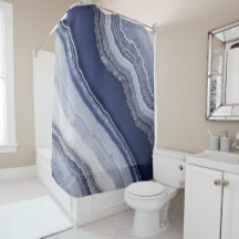 Marble branco azul