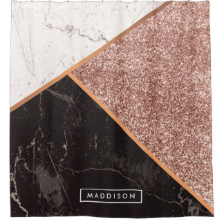 Cortina Para Box Marble & Glitter Mosaico