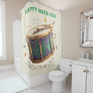 Cortina Para Box Mardi Gras Festive Drum