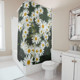 Cortina Para Box Margarida Branca de Oxeye, Moon Daisy Meadow