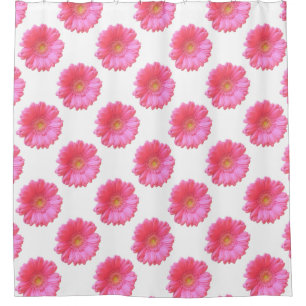 Cortina Para Box Margarida cor-de-rosa do gerbera