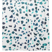 Marinho mármore moderno Abstrato branco Teal Terra