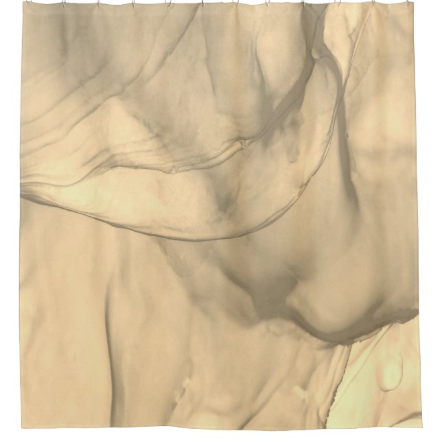 Cortina Para Box Marrom em camadas / Ouro (Frente)