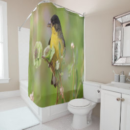 Cortina Para Box Masculino Goldfinch pregado em flores