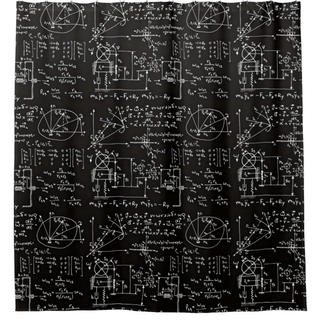 Cortina Para Box Matemática Geeky da matemática (Frente)