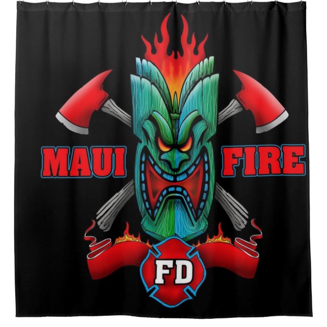 Cortina Para Box Maui Fire (Frente)